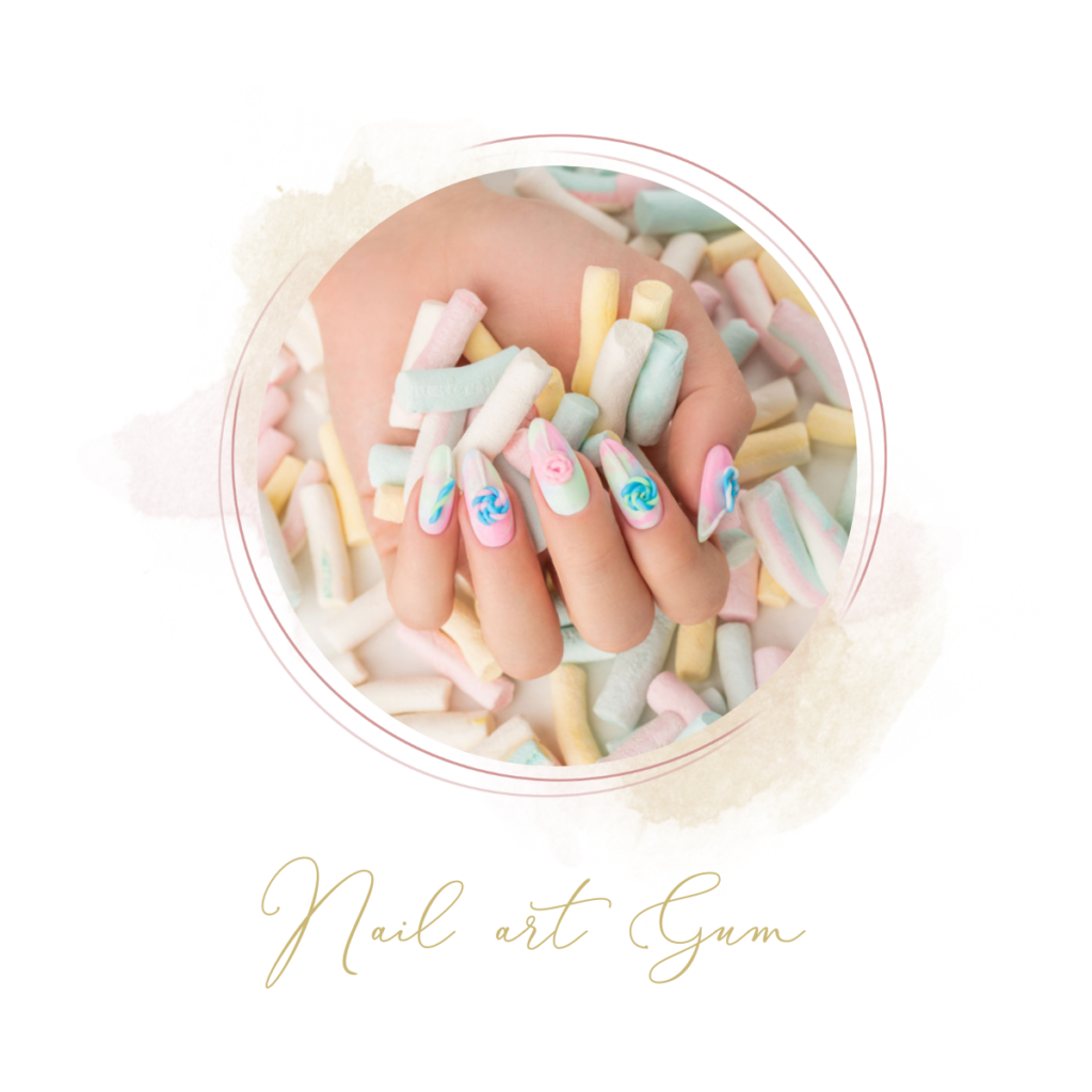 Nail art gum